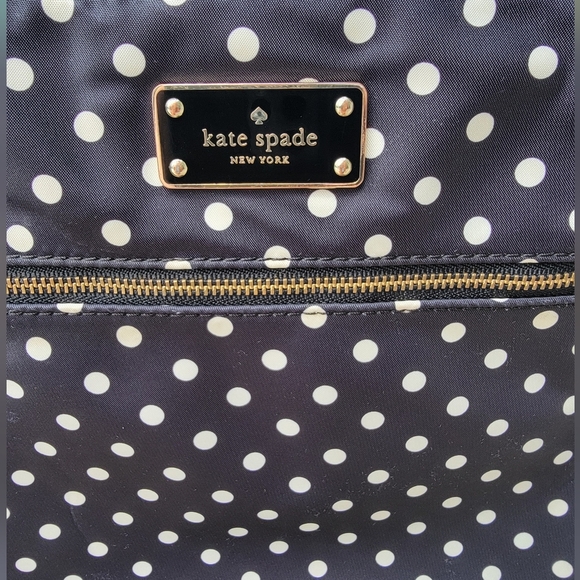 Kate Spade Black And White Polka Dot Nylon Crossbody Bag - Picture 13 of 16